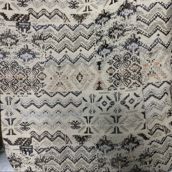 Tahari ASL Open Front Metallic Print Formal Career Jacket size 6P - Picture 8 of 12